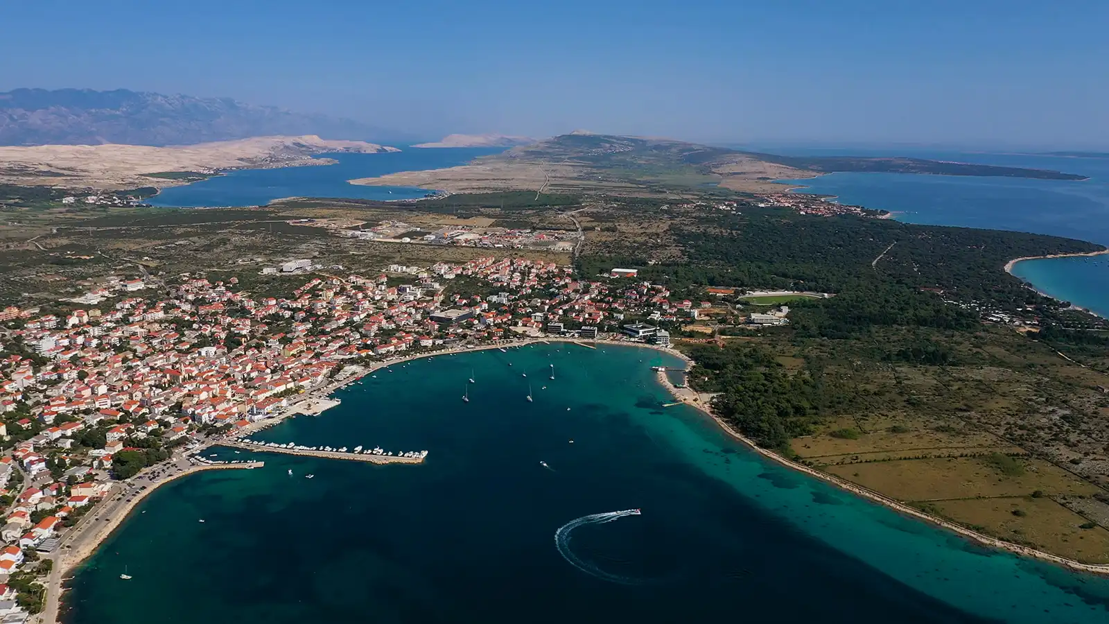 Beaches in Novalja, PAG Croatia