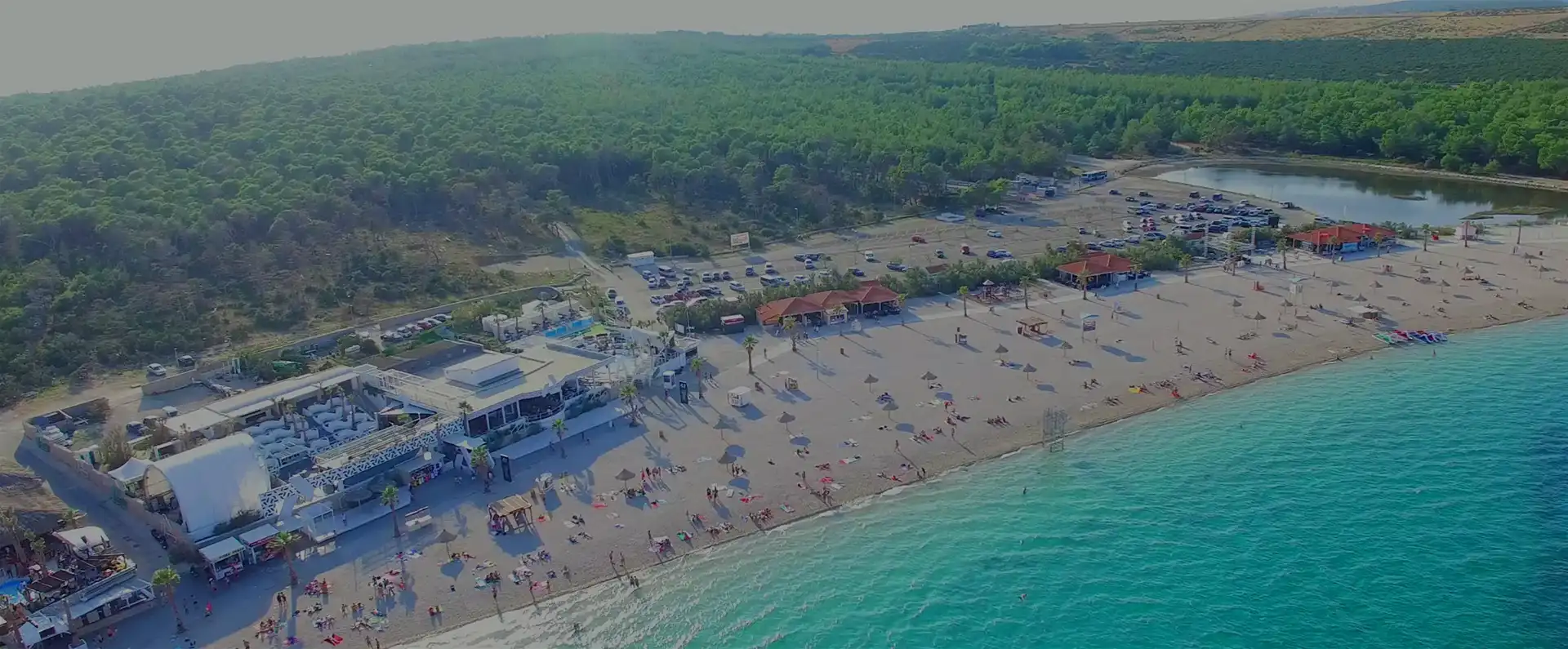 Beaches in NovaljaIsland of Pag Croatia